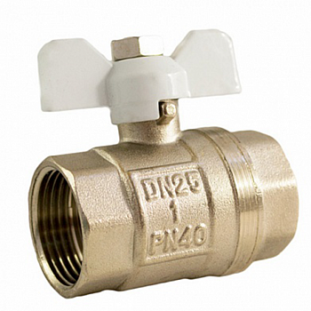 Кран шаровый (25) 1" ВН/ВН бабочка, латунь /STI 0000003994 (1)