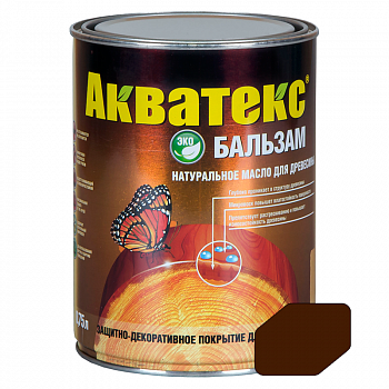 Акватекс-бальзам  0,75л Махагон (натуральное масло для древесины) /Рогнеда (6)