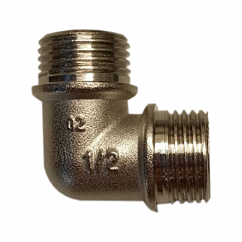 Уголок (15) 1/2" НР/НР латунь никелированная /PROFLINE УТ-00036421 (1)