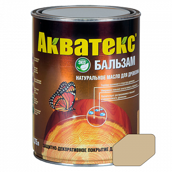 Акватекс-бальзам  0,75л Бесцветный (натуральное масло для древесины) /Рогнеда (6)