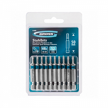 Бита 1/4" Torx 10- 50мм односторонняя, сталь S2 (Поштучно, 10шт в блистере) /GROSS 11468 (10)