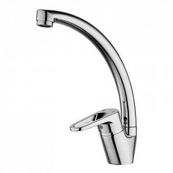 Смеситель для кухни "Delta" одноручный с высоким изливом, хром /GROSS AQUA 3205268C-A02