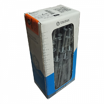 Дюбель.п 8х 80мм  с шурупом (40шт. в коробке) /SteelRex (16)