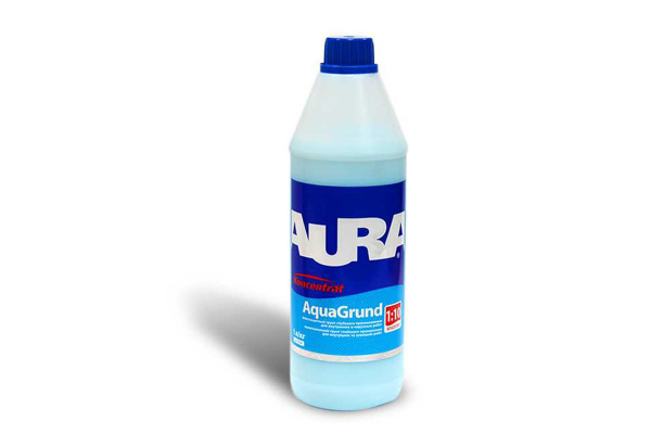 Грунтовка  1л влагоизоляция (1 5)  AURA