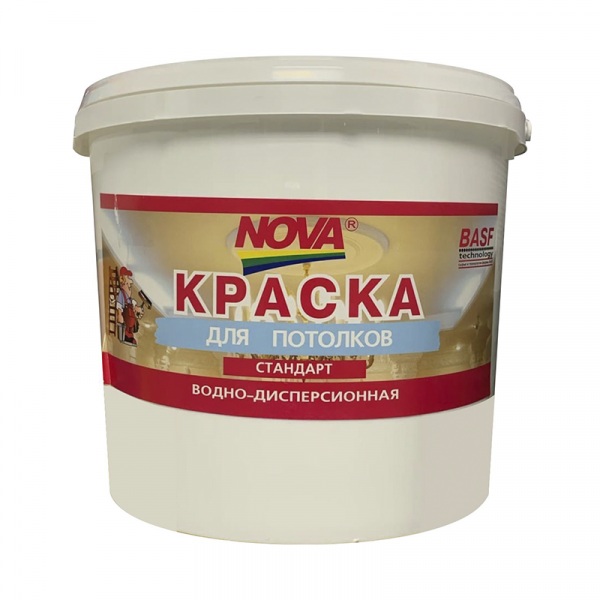 Краска в д п 14кг потолок Стандарт  NOVA (1)