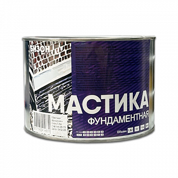 Мастика гидроизоляционная для фундамента,  1,8кг /БИЗОН (336/1)