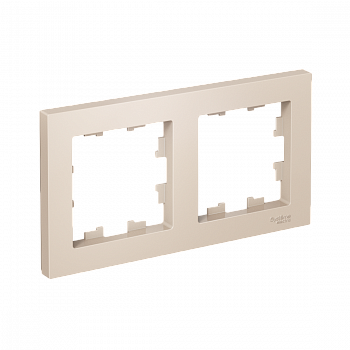 Рамка двойная ATLAS DESIGN бежевый /Systeme Electric ATN000202