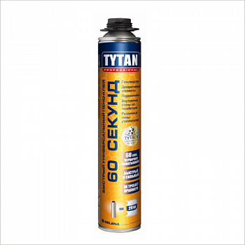 Пена-клей универсальная 60 СЕКУНД 750мл TYTAN Professional /TYTAN 16319 (1)