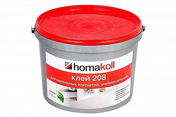 Клей для напольных покрытий в/д 208, универсальный  1,3кг /ХОМАКОЛ (1)