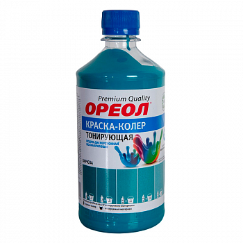 Колер бирюза 0,5л /ОРЕОЛ (10)