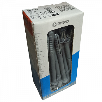 Дюбель.п 8х120мм  с шурупом (30шт. в коробке) /SteelRex (16)