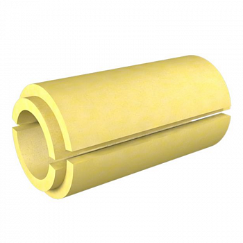 Скорлупа из ППУ Dвнутр.=114мм (толщ.стенки 40мм), L=1м (2 части)