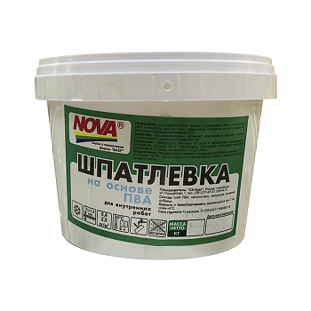 Шпатлевка на ПВА 1,3 кг /NOVA (12)