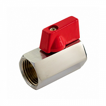 Кран шаровый мини (15) 1/2" ВН/ВН латунь, флажок, хром /STI 00000003666 (200/20)