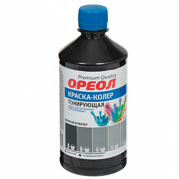 Колер мокрый асфальт 0,5л /ОРЕОЛ (10)