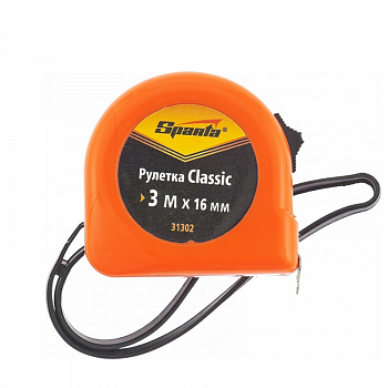 Рулетка  3м*16мм, пластиковый корпус Classic /SPARTA 31302 (12)