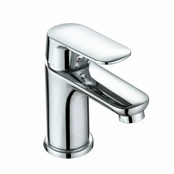 Смеситель для умывальника "Flat" одноручный неповоротный излив, хром /GROSS AQUA  6225520C