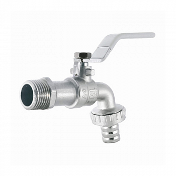 Кран шаровый (15) 1/2" водоразборный с носиком, ручка, латунь /STI 00000003670 (1)
