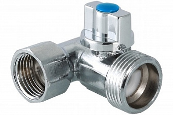 Кран для бытовой техники (1/2"3/4"1/2) ВН/НР/НР, хром /Valtec Vt.256 (1)