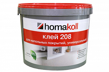 Клей для напольных покрытий в/д 208, универсальный  7кг /ХОМАКОЛ (1)