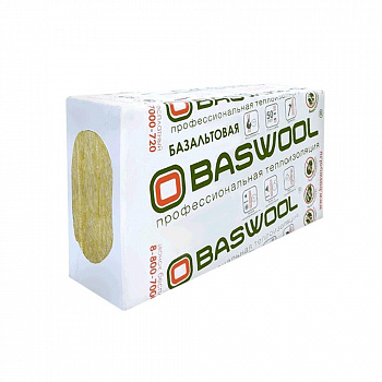 Утеплитель базальтовый  80кг/м3 BASWOOL ВЕНТФАСАД (100*1200*600мм) плита (1уп.=3шт=0,216м3=2,16м2) (32)