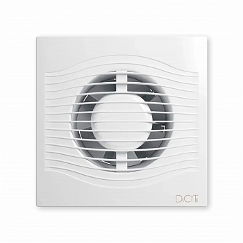 Вентилятор D=100 SLIM 4С, белый, с обратным клапаном DICITI /ЭРА (1)