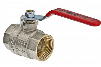 Кран шаровый (15) 1/2" ВН/ВН рычаг, никель /Valtec VT.214.N.04