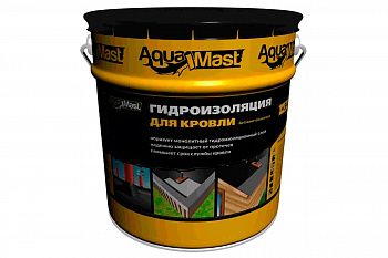 Мастика гидроизоляционная для кровли, битумно-резиновая "AquaMast" 10кг /Технониколь (48)