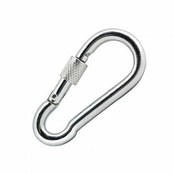Карабин с фиксатором 7мм оцинк. DIN 5299D (уп=1шт) /SteelRex (10)
