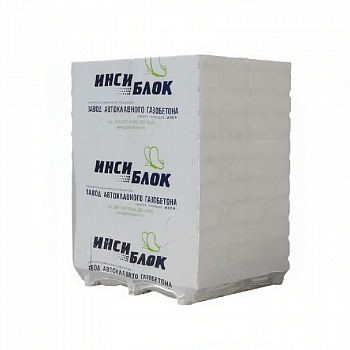 Блок газобетонный 300*625*250, D500, класс В 2,5 (На поддоне 32шт, 1,5м.куб.) /Инси-Блок (1)