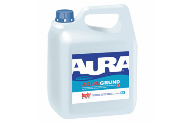 Грунтовка 10л влагоизоляция (1 5)  AURA