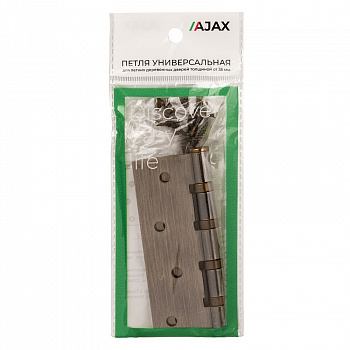 Петля дверная врезная бронза IN4000U AB 4B/P 100х70х2 /AJAX 38113 (1)