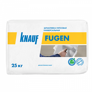 Шпатлевка гипсовая Фуген, толщина слоя 1-5мм, 25кг /KNAUF /Кнауф (45)